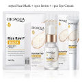 BIOAQUA Rice Raw Pulp Skin Care Sets Face Mask Facial Serum Eye Cream Firming Moisturizing Skin Brightening Beauty Face Care.