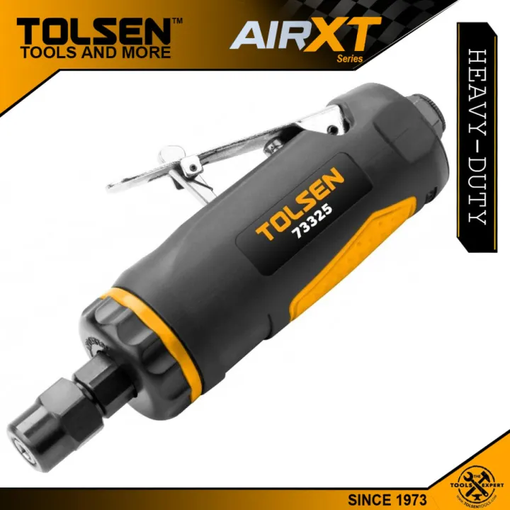 TOLSEN 73325 Air Angle Die Grinder ( 90PSI ) 1/4inch Drive AirXT Series For Air Compressor