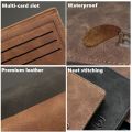 New Fashion Retro Men PU Leather Wallets Small Money Purses Design Dollar Price Top Men Thin Wallet With Coin Bag. 