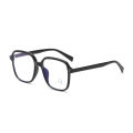 Black frame glasses myopia plain frame gm anti-radiation and anti-blue light glasses for women fashion eye frame flat glasses for men.