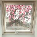 GC Flower Window Clings, Hanging Vine Floral Glass Sticker, Waterproof Fallen Flowers Vine Glass Stickers For Bedroom Restroom Glass Window Doors DIY Decoration. 