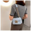 A shoulder women's bag, a foreign bag, a fashion texture chain, a 2023 new stone pattern, a simple bag, a crossbody lock, a small square bag. 