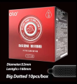 OLO Bulge Spike Orgasm Condoms Red 10pcs Condom for Men. 
