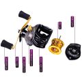 Pesca High Speed 7.2: Carbon Fiber Right Hand Baitcasting Reel Spinning Reel 10KG Max Drag Fishing Wheel.