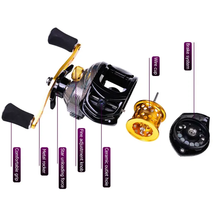 Pesca%20High%20Speed%207.2:%20Carbon%20Fiber%20Right%20Hand%20Baitcasting%20Reel%20Spinning%20Reel%2010KG%20Max%20Drag%20Fishing%20Wheel%20-%20Image%207