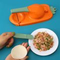 Dumpling Maker 2 In 1 Dumpling Mold Pressure Manual Wrapper Making Plastic Mold Dough Pressing Tool Kitchen Baking Accessories With Spoon Kuli Pitha maker 2 in 1 magic pitha maker ,momo maker.