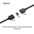 【In-Demand Item】 4Pcs RGB Extension Cable 12V 4 Pin to 4Pin Female ARGB Connector Adapter Cable for Computer Fan Motherboard LED Strip.