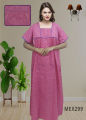 Block Printed Pure Cotton Maternity Maxi Dress for Women – Comfortable and Stylish. 