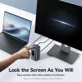 Baseus USB C Hub to DP 4K@60Hz HDMI DisplayPort 11-IN-1 Docking Station Triple Display RJ45 PD 100W For Window Mac USB 3.1 HUB. 