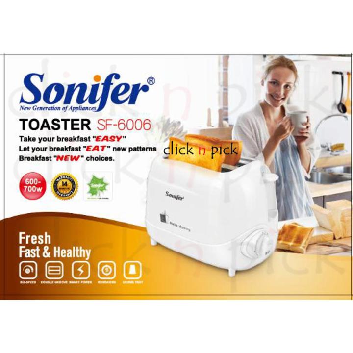 Bread Toaster for Kitchen Sonifer Brand SF-6006 800watts