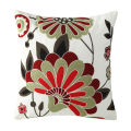 Towel embroidered Flower Cushion Cover Linen Simple Sofa Headboard Pillow Case Office Cushion Cover Cogines 45x45cm. 