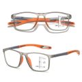 TR90 Anti-blue Light Multifocal Reading Glasses Men Women Progressive Near Far Eyewear Ultralight Sports Farsight Eyeglasses. 