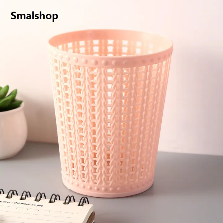 Smalshop%20%E3%80%90Dream%20Sailing%20Store%20%E3%80%911PCS%20Mini%20Trash%20Can%20Rattan%20Pattern%20Design%20Hollow%20Waste%20Bin%20Trash%20Container%20For%20Offices%20-%20Image%203