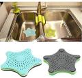 Star Design Silicone Rubber Kitchen & Bathroom Sink Filter Colander Strainer for Waste Stopper Hair Catcher (Random Colours)-1pcs. 