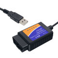 Super ELM327 USB 1.5 With PIC18F25K80 Chip Car Diagnostic Cable ELM 327 USB V1.5 OBD2 Scanner Support Most OBDII Protocols.
