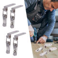 1/4 Pcs 90 Degrees Buckle Hook Lock for Wooden Box Stainless Steel Spring Loaded Draw Toggle Latch Clamp Clip Silver Hasp Latch Catch. 
