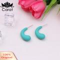 Carat Natural Urban Earrings Chic Candy Color C-shaped Earrings for Women Lightweight Ear Jewelry for Prom Cocktail Parties Trendy Style C-ring Earrings. 