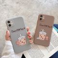 Cute Boba Phone Case For iPhone 11 12 Pro Max Mini XR X XS Max 78 plus SE Luxury Bubble Tea Soft Silicone Shell Accessories. 