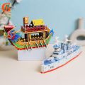 3D Ship Puzzle Assembled Paper Dragon Boat Battleship Jigsaw Children Early Learning Educational Toys Gift. 