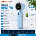 Turbo Fan Handheld Rechargeable Fan Portable Mini Hand Fan USB Rechargeable Foldable Hanging Neck Fan -Multicolor.
