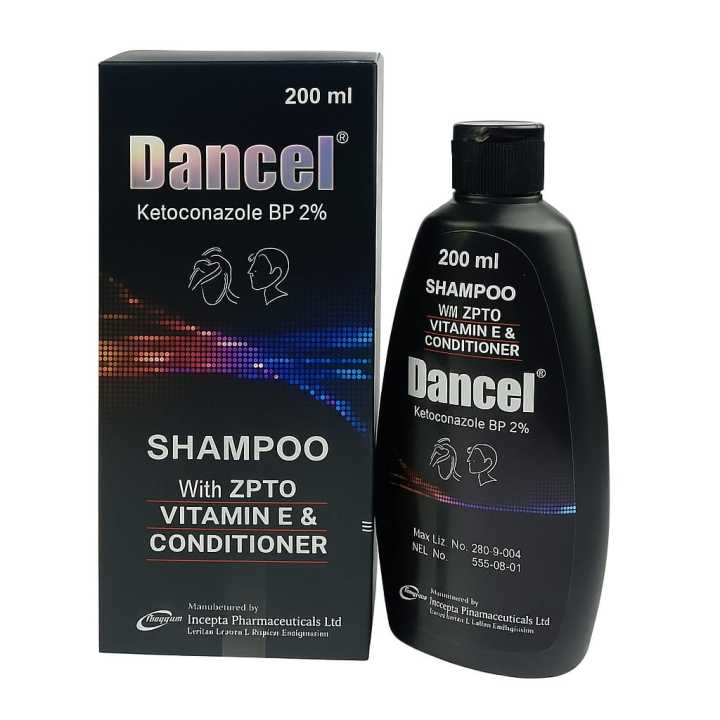 Dancel (Ketoconazole BP 2%) Shampoo 200ml Bottle