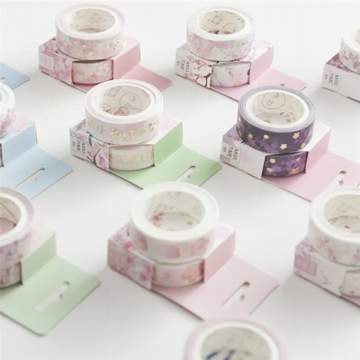New%20Beautiful%20cherry%20blossom%20Gilding%20Washi%20Tape%20Adhesive%20Tape%20DIY%20Scrapbooking%20Sticker%20Label%20Masking%20Tape%20-%20Image%203