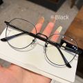 Clear Glasses Women Polygonal Metal Frame Eye Glasses 0 Flat Mirror Girls eyewear Anti Blue Light Glasses Fashion Eyeglasses. 
