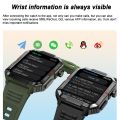 New Rugged Military Black Smart Watch Men For Android Xiaomi Ios IP67 Waterproof Sport Fitness Ai Voice Smartwatch Outdoor 2024.