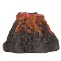 Volcano Aquarium Decoration, Aquarium Volcano Ornament Realistic Resin Fade Resistant for Fish Tank Bubble Stone Decoration. 