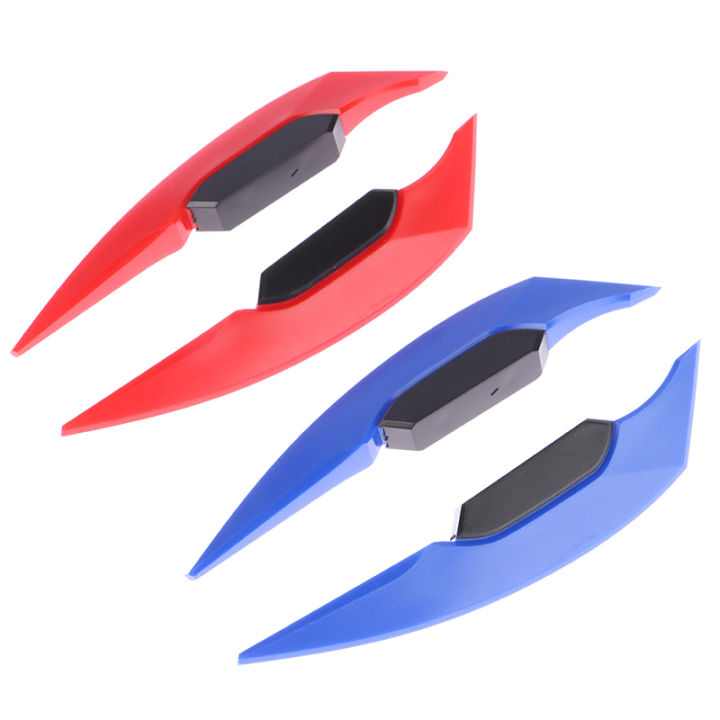 1Pair Universal Motorcycle Winglet Aerodynamic Spoiler Dynamic Wing