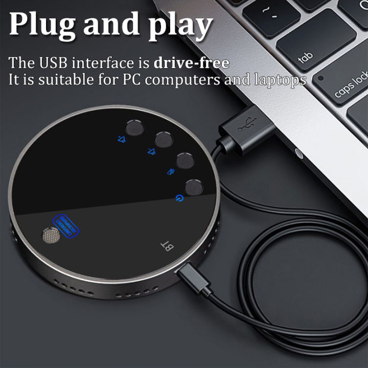USB%20Conference%20Speaker%20Microphone%20Bluetooth%20360%C2%B0%20Omnidirectional%20Mic%20Speakerphone%20Volume%20Mute%20Control%20for%20Notebook%20Mobile%20Phone%20-%20Image%205