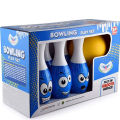 Toys Big Bowling Set for Kids (Plastic 6 Blue Color Pins & 1 Yellow Ball).