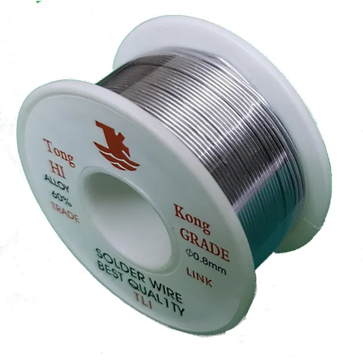 Tong Kong Soldering Lead 60% Alloy Welding Solder Wire Spool Reel 0.8mm DIY Hobbyists Electronics
