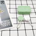 Cream Color Simple with Pattern Portable Contact Lens Companion Case Contact Lens Case Lentes De Contacto. 