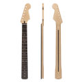 22 Fret Canadian Maple Matte Electric Guitar Neck Compatible For ST Rosewood Wood Tube Left / Right Hand (with Line). 
