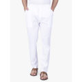 Stylish White Color Cotton Pant Pajama For Men.