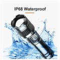 Rechargeable Zoom LED Flashlight USB Torch Light. 