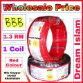 1.3 RM non Fireproof cable . 1 coil 1.3 rm 3/22 cable.