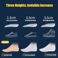 New Height Increase Insoles Half Shoe Pads Men Women Breathable Height Increase Insoles for Men.
