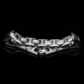 10.5mm Width High Polished Tungsten Carbide Bracelet with Magnet Stones Germanium for Men Jewelry, Engraving,.