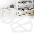Home Plastic Hollowed Two Layers Shoe Rack Hinge Pull Down Mechanism Shoe Cabinet Shelf Rack Holder Accessories. 