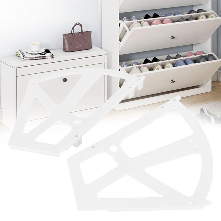 Home%20Plastic%20Hollowed%20Two%20Layers%20Shoe%20Rack%20Hinge%20Pull%20Down%20Mechanism%20Shoe%20Cabinet%20Shelf%20Rack%20Holder%20Accessories%20-%20Image%204