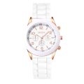 Luxury Women Casual Watches Round Dial White Watch Band Wrist Watch for Female Fashion Clock Wristwatch. 