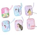 1 Pc Rectangle Coin Purse for Girls/ Zipper Mini Coin Bag for Kids Coin Wallet/ Tinplate Earphone Key Storage Bag - Earphone Case Pouch/ Headphone Case. 