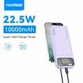 FOOMEE FP113 22.5W Fast Charging Power Bank 10000mAh, Ultra Slim Portable Charger with LED Display, Dual USB & Type-C Output for Phone, iPhone, Samsung, iPad.