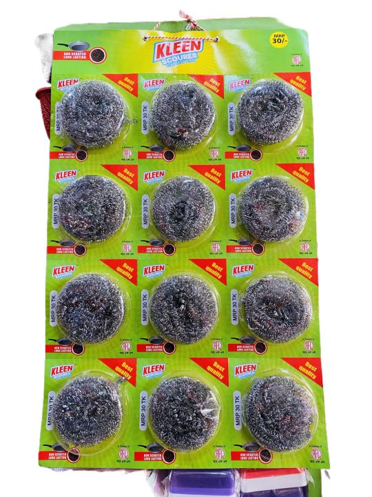 Rfl%2012%20pcs%20dish%20kleen%20Scourer%20stainless%20steel%20-%20Image%202