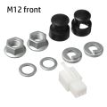 With 12/14mm Shaft Nut Cover Motor Nut Lock Washer/Spacer M12/M14 Lock Nut EBIKES E-bike Hub Motor Axle.