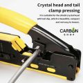 RJ45 Connector Crimp Tool - Professional Grade Crimping Plier for Cat5, Cat6, Cat7, Cat8 and Cat6a Ethernet Cables Crimper. 
