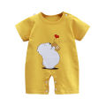 （New）Baby Romper Cartoon Animal oft Cotton Infant Newborn Jumpuit ummer hort leeved for Toddler Kid Bodyuit 1-2 Year. 