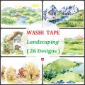 Landscaping Washi Tapes Adhesive Masking Tape Planner DIY Craft Scrapbooking Diary Journal Stickers School Supplies Label Gifts. 